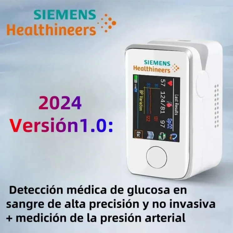 Versión 2024 1.0: Tratamiento médico no invasivo y de alta precisión Prueba de azúcar en sangre + medición de la presión arterial El paquete básico que proporciona las mediciones más importantes para el mantenimiento diario de la salud.